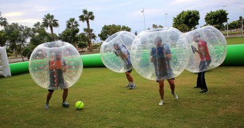 Fútbol burbuja en Almería