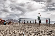 Tenis playa en invierno en Cabo de Gata