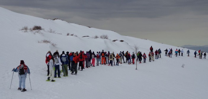 Senderismo con raquetas de nieve