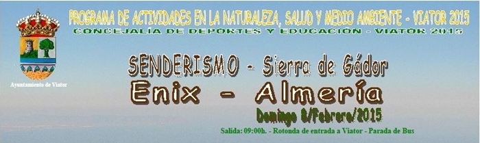 Ruta de senderismo Enix-Almería