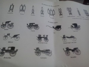 Tipos de carruajes que se dejarán ver el domingo.