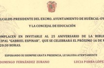 La biblioteca de Huércal-Overa celebra su 25 aniversario