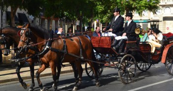 Almería se viste de domingo con carruajes y enganches antiguos