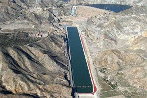 Instalaciones para remo en el pantano de Cuevas de Almanzora