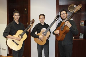 David, Julio y Rogelio, tres guitarristas con futuro.