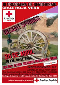 Sendero Vera. Desert Springs. Cruz roja
