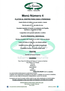 Restaurante La Encina, gastronomía para celebrar