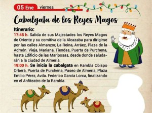 Cabalgata Reyes Magos Almería 2018