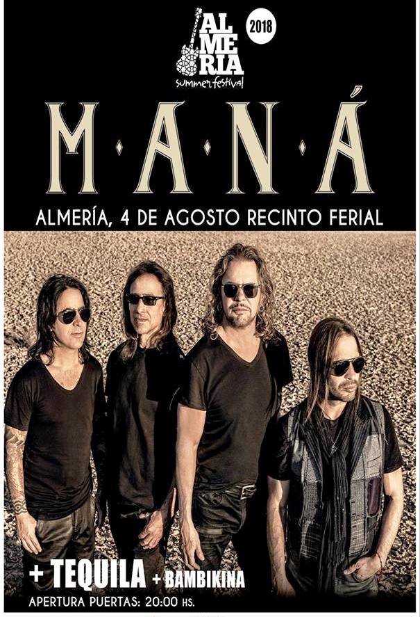 Concierto "Maná + Tequila + BambiKina WEEKY