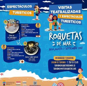 Rutas teatralizadas y espectáculos turísticos en Roquetas de Mar