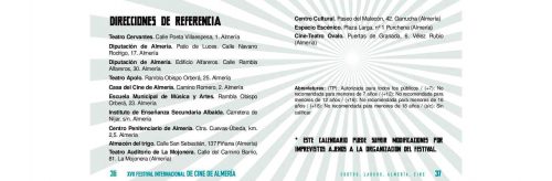 Festival Internacional de Cine de Almería 2018 - FICAL