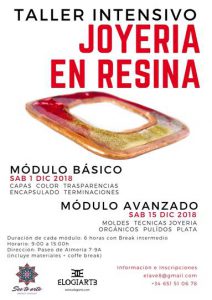 Taller "Joyería en resina" Almería