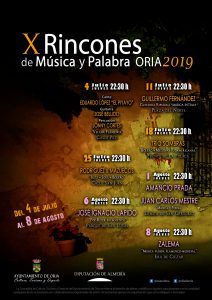 X Rincones de Música y Palabra Oria 2019