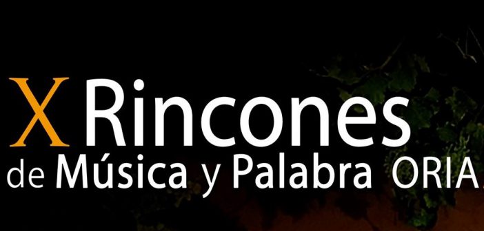 X Rincones de Música y Palabra Oria 2019