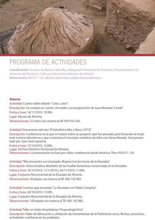 Jornadas Europeas de Patrimonio 2019 Almería