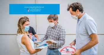 Entrega de material preventivo y señalética vuelta al cole - Roquetas de Mar
