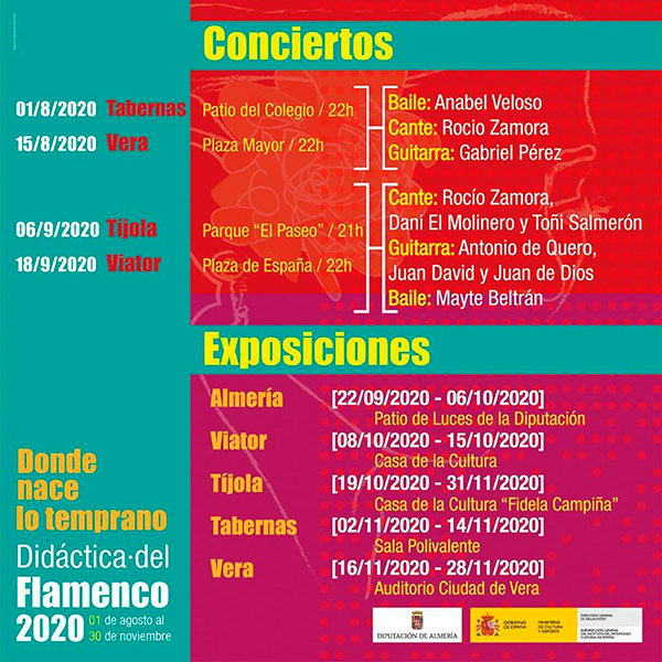 Agenda flamenca en Almería - Septiembre 2020