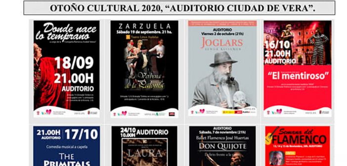 OTOÑO CULTURAL 2020" EN EL TEATRO AUDITORIO CIUDAD DE VERA