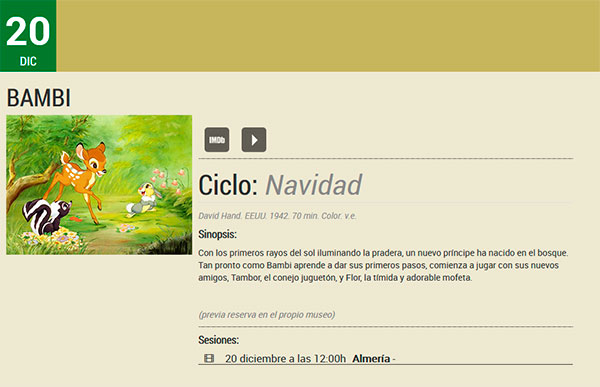 Cine clásico infantil - Navidad - Filmoteca de Andalucía