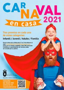 Concurso de disfraces "Carnaval en Casa 2021" Roquetas de Mar 