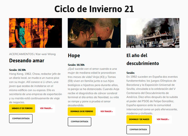 XVIII Cineclub Almería VO 35 - Ciclo Invierno 2021