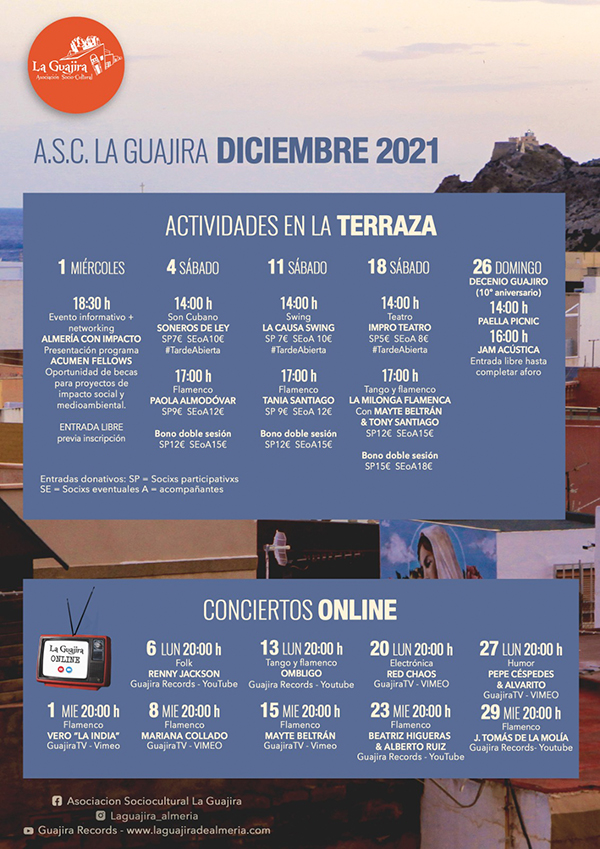  La Guajira - Programación diciembre 2021