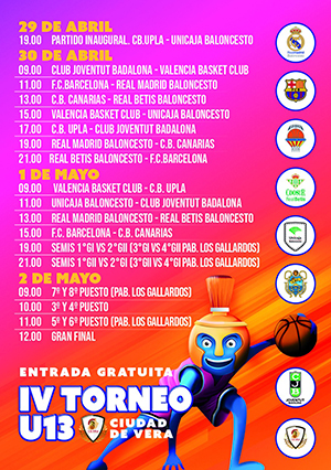 IV Torneo Nacional de Baloncesto U13 "Ciudad de Vera"