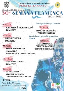 50 SEMANA FLAMENCA Peña el Taranto de Almería