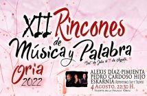 ALEXIS DÍAZ-PIMIENTA, ESKARNIA & PEDRO “CARDOSO II” - XXII Rincones de Música y Palabra en Oria