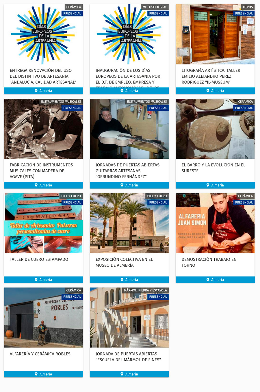 Días Europeos de la Artesanía 2023 en Almería
