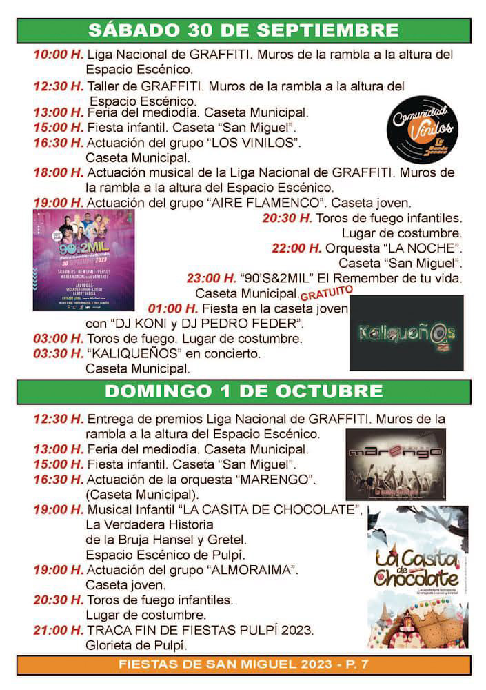 Feria y Fiestas de Pulpí 2023