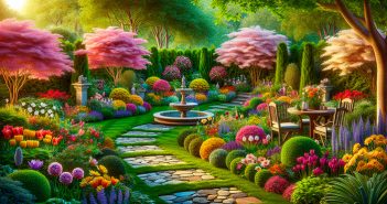 dibujo jardin