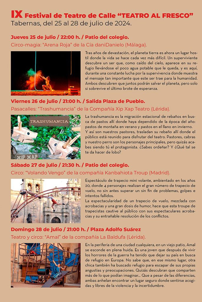 IX Festival de Teatro de Calle en Tabernas