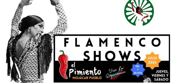 Flamenco Show el PIMIENTO en Mojácar - Agenda Julio