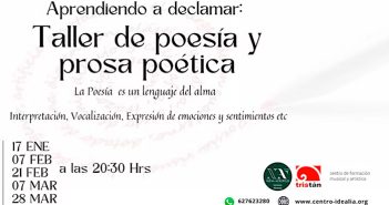 TALLER DE DECLAMACIÓN DE POESÍA Y PROSA
