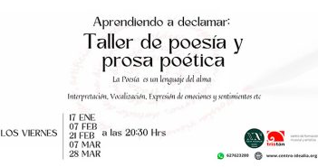 TALLER DE DECLAMACIÓN DE POESÍA Y PROSA
