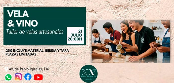 TALLER: VELAS Y VINO