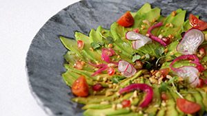 carpaccio aguacate