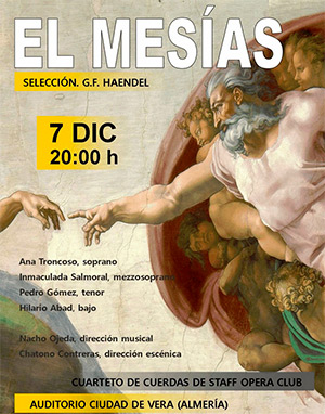 El Mesías (Haendel) a cargo de Staff Opera Club.