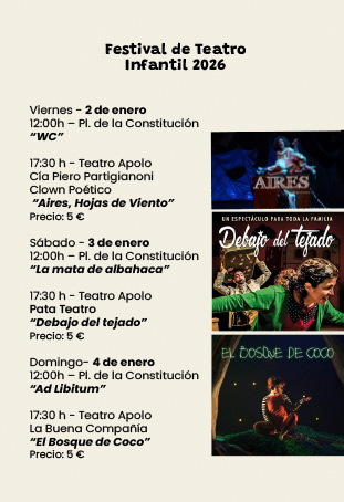 FESTIVAL DE TEATRO INFANTIL 2026