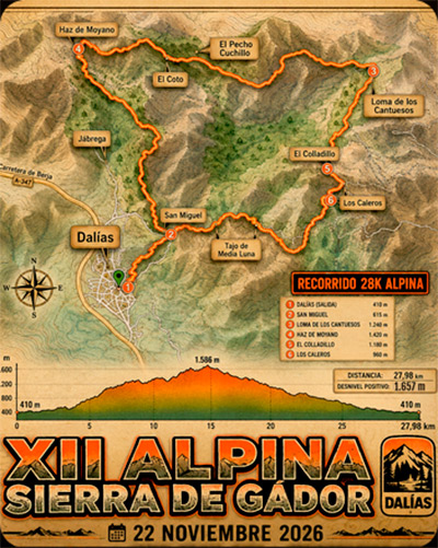 XII ALPINA SIERRA DE GÁDOR – DALÍAS 2026