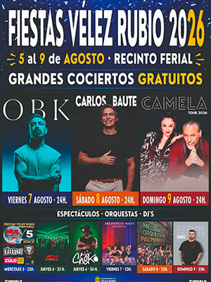 Fiestas Vélez-Rubio 2026