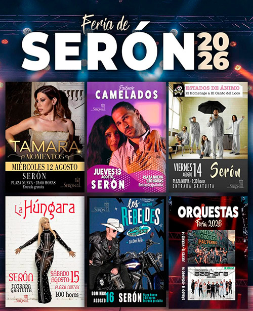 Fiestas Patronales de Serón 2026