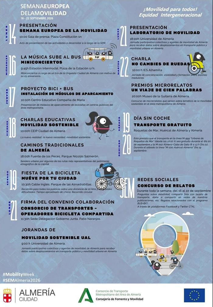 Semana Europea de la Movilidad 2026 Almería